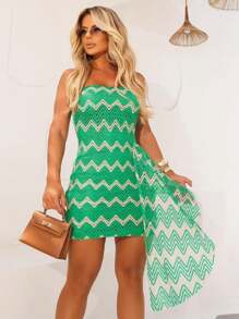 MAITÊ DRESS, IPANEMA STYLE, STRAP-ON WITH PADS - 綠色 - 查看 3
