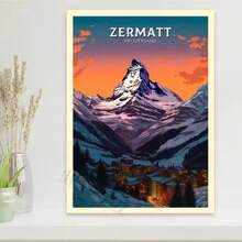 1pc Nordic Retro Holiday Travel City Venice Algarve Travel Pictures Room Life Canvas Painting Printing Artist Home Wall Decoration Poster Canvas Unframed,Wall Art Coastal Decor Coastal Decor Beach Decor