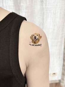 Customizable Temporary Tattoo Stickers, Suitable For Various Occasions Such As Baby Birthdays, Boy Or Girl Parties, Birthday Celebrations, Cocktail Parties, For Giving Family, Pets (Dogs, Cats) Surprises, Can Be Applied On Hands - Multicolor - View 3