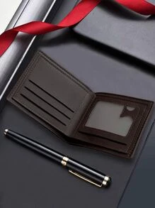 Men's Business Bi-Fold Wallet Patchwork Classic Soft Leather Wallet With Large Capacity Multi Card Slots Credit Card Holder Halloween Christmas Gifts Gift Thanksgiving Vintage For Men Wallet Purse Wallet Men Wallet Leather