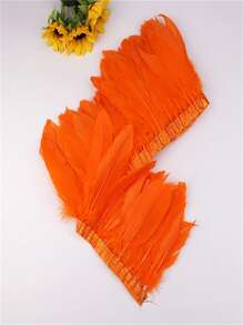 Decorații din pene de gâscă de 2 metri Franjuri pentru decorațiuni pentru petreceri de nuntă, pene de macrame, bricolaj, panglici colorate pentru artizanat - Multicolor - Vizualizare 19