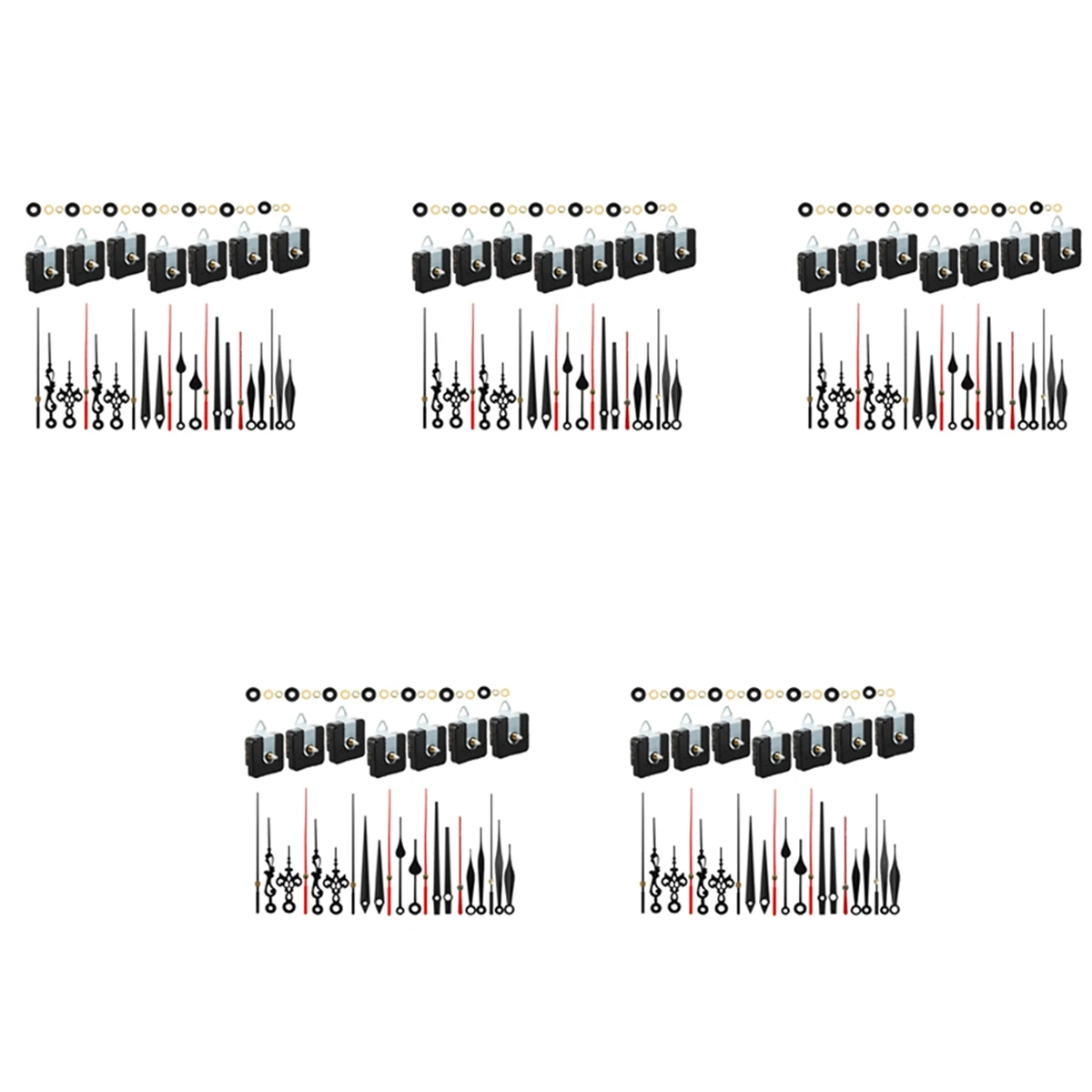 35 Sets Of Quartz Clock Movement Mechanism Silent Short Shaft 35-sets-of-quartz-clock-movement-mechanism-silent-short-shaft