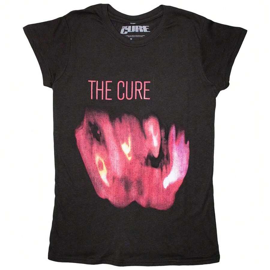 The Cure Official Ladies Band TShirt Pornography SHEIN UK
