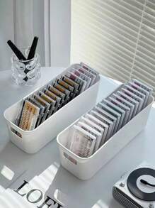 1 件装睫毛延长用品收纳盒，化妆配件收纳盒 - 白色 - 查看 1