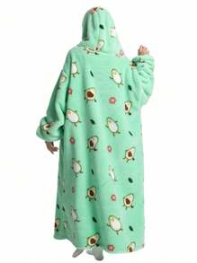 Oversized Wearable Blanket Hoodie Plush Soft Warm Hoodie Blanket, Comfy Sweatshirt With Big Pocket For Women & Men Adults