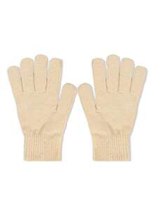 1 Pair Of Solid Color Full Finger Knitted Gloves, Unisex, Y2K Style Outdoor Windproof Casual Winter Warm Gloves Suitable For Commuting Daily Use - Fingerless Gloves - View 26