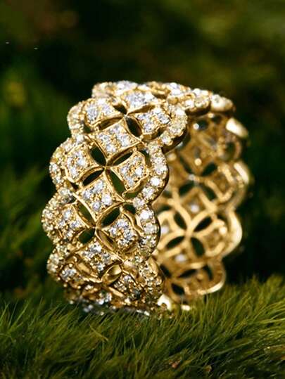 1 件华丽方晶锆石戒指，适合女士婚礼订婚派对珠宝情人节礼物、妈妈、母亲、母亲节、礼物