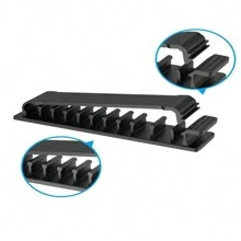 1pc 10 khe cắm cáp tổ chức cáp USB quấn cáp máy tính để bàn quản lý gọn gàng kẹp giữ dây cho dây sạc chuột máy tính tai nghe - Nhiều màu - Xem 9