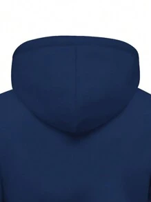 3 件套纯色连帽运动衫，带袋鼠口袋，男士休闲长袖套头衫，适合秋冬季