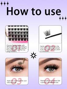 Lông mi cong mềm tự nhiên, 10-12mm hỗn hợp 0,07mm C/D, 10 hàng/120 sợi Lông mi tự làm nhẹ cho trang điểm tự nhiên đến ấn tượng, thích hợp sử dụng hàng ngày và sự kiện - D - Xem 10