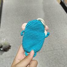 Handmade Sausage Design Earphone Cover Car Key Holder Key Pouch Keychain Accessory Crochet Christmas Gifts Thanksgiving For Women Mini Wallet - Multicolor - View 3