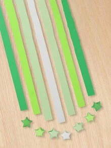 540 tiras de papel de origami de estrellas hechas a mano para tarjetas de regalo, decoración de fiestas, manualidades, estrellas de cinco puntas, papel para dibujar, papel rosado, kit de quilling de papel