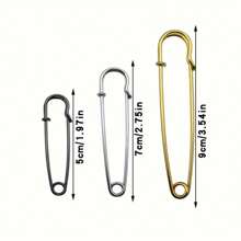 10pcs/Pack Heavy Duty Pins - Super Large, Multipurpose, Suitable For Clothing, Blankets, Home Decor And Crafts - Available In Bronze, Silvery Grey, Black