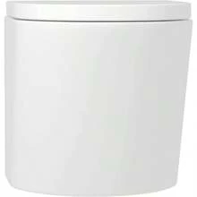 Modern 360mm Bathroom Short Projection Rimless Wall Hung Toilet With Soft Close Seat - Cesar - View 4