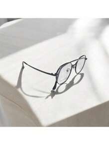 Metal Material Adult Glasses Frame B5013 - màu đen - Xem 4