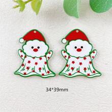 5 cái/6 cái/11 cái Acrylic in Ông già Noel, Người tuyết, Cây kẹo, Tuần lộc Bộ sản phẩm Giáng sinh DIY Mặt dây chuyền & Bùa trang trí để làm đồ trang sức - Nhiều màu - Xem 7