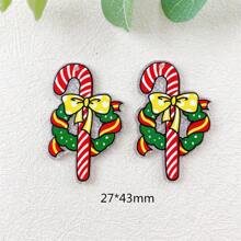 5 cái/6 cái/11 cái Acrylic in Ông già Noel, Người tuyết, Cây kẹo, Tuần lộc Bộ sản phẩm Giáng sinh DIY Mặt dây chuyền & Bùa trang trí để làm đồ trang sức - Nhiều màu - Xem 8