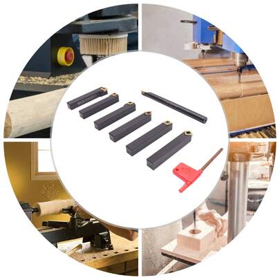 Lathe Tool Holder Drilling Jig Extension Bar Set Turning Tool Holder Accessories Clip