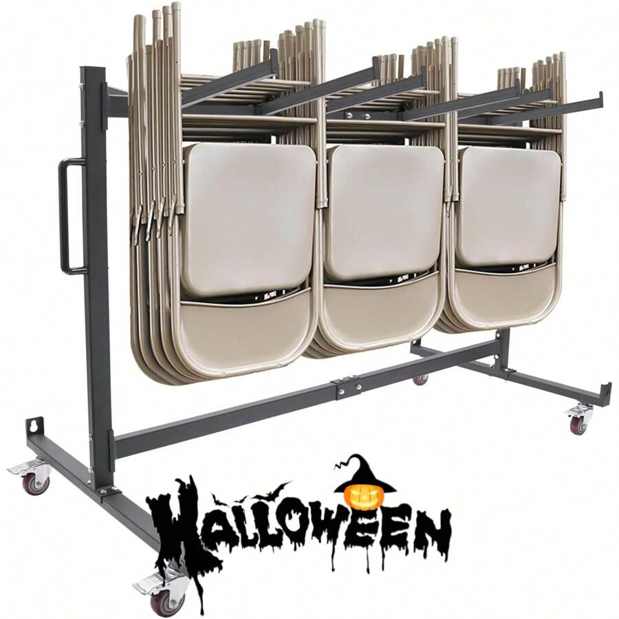 Folding Chair Cart Heavy Duty Folding Chair Rack With Wheels Folding