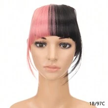 Synthetic 26Colors Real Thick 31g Natural Bang Wig Black Brown Auburn Red Clip In On Bangs Hair