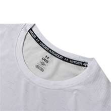 Under Armour Camiseta de secado rápido para hombre, color gris, para fitness, running, fitness y ocio, suave, ajustada, ligera, transpirable, de manga corta, cuello redondo, para entrenamiento, Vanish Seamless SS 1382801-100