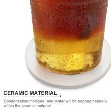 2 Stück personalisierte Keramik Untersetzer mit individuellen Fotos und Text, Getränke Untersetzer mit weicher Korkrückseite, rutschfeste runde/quadratische Untersetzer, perfekt für Kaffeetische, Esstische, Einweihungsgeschenke und Heimdekoration