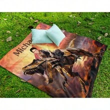 Quà tặng tùy chỉnh cho người yêu khủng long, chăn trẻ em cưỡi khủng long T-Rex, chăn kỷ Jura phòng bé trai, quà tặng ảnh khủng long cho anh ấy con trai bạn trai L169 quà tặng đêm đông trở lại trường ý tưởng quà tặng mùa đông cho bé trai bé gái ngày lễ tình nhân - Nhiều màu - Xem 3