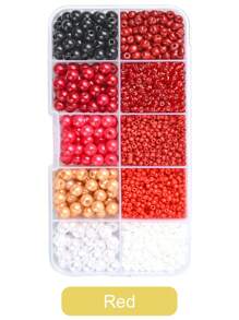 DIY 10 格 ABS 塑料和玻璃种子珠首饰制作寻找珠子套件用于手链 DIY 首饰制作套件 - 彩色 - 查看 7