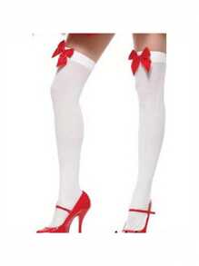 1 件简约光滑柔软蝴蝶结及膝长靴 - 彩色 - 查看 16