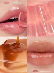 Rom&nd Romand Transparent Tinted Lipstick #02 Rabbit Jump, Moisturizing, Natural Color, Long-Lasting, High Color Payoff, Smooth Makeup Effect, Non-Smudging, Non-Sticky, Nourishing Lips, Vibrant Colors, Korean Makeup, 2g/0.07oz. - #02 BUNNY HOP - 查看 2