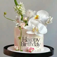 3pcs Gold Happy Birthday Cake Topper For Birthday Cake Decoration - Multicolor - View 3