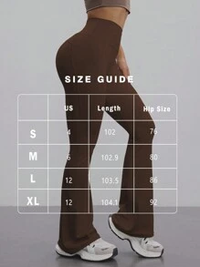 FWH Pantalones elegantes, de estilo casual sencillo, que levantan y realzan el trasero, de moda informal chic, con estilo retro, de lujo discreto, que estiliza las piernas, clásicos y de alta gama, de cintura alta versátiles acampanados, de nuevo estilo europeo, que tonifican la cintura, pantalones anchos de yoga para fitness