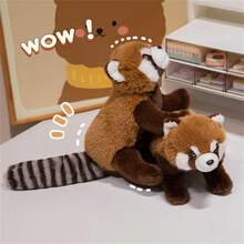 1 con búp bê gấu trúc nhồi bông dễ thương với biểu cảm hoạt hình sống động, lựa chọn tốt nhất làm quà tặng sinh nhật bất ngờ cho bạn bè và gia đình, Ailurus Fulgens, người bạn đồng hành ôm mềm mại - nhiều màu - Xem 10