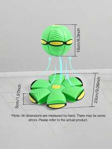 1 chiếc đồ chơi bóng nhảy biến hình màu sắc ngẫu nhiên, thích hợp cho chó, bóng đàn hồi bền cho các hoạt động trong nhà ngoài trời và tập thể dục - Nhiều màu - Xem 3