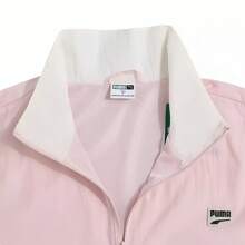 Puma Women's Sports Comfortable Splicing Casual Stand Collar Jacket Sun Protection Windbreaker