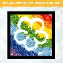 Khung ảnh từ tính màu đen 5 chiếc, Khung trưng bày hình vuông, Khung dán không cần khoan, Thích hợp cho bằng tốt nghiệp, ảnh, chứng chỉ, phòng trưng bày, màn hình treo tường - màu đen - Xem 3