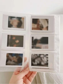 大容量透明相册 - 可收纳电影票、明星卡片和明信片。男女通用多卡位名片夹、卡片簿、大容量卡盒、名片整理器