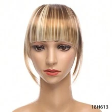Synthetic 26Colors Real Thick 31g Natural Bang Wig Black Brown Auburn Red Clip In On Bangs Hair