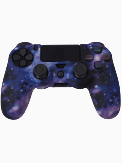 غطاء واقي من السيليكون مع طباعة نقل مائي لوحدة تحكم PS4