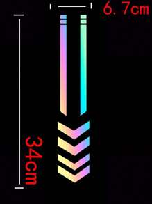 彩色/黑色/白色機車電動車貼紙 - 彩色 - 查看 2