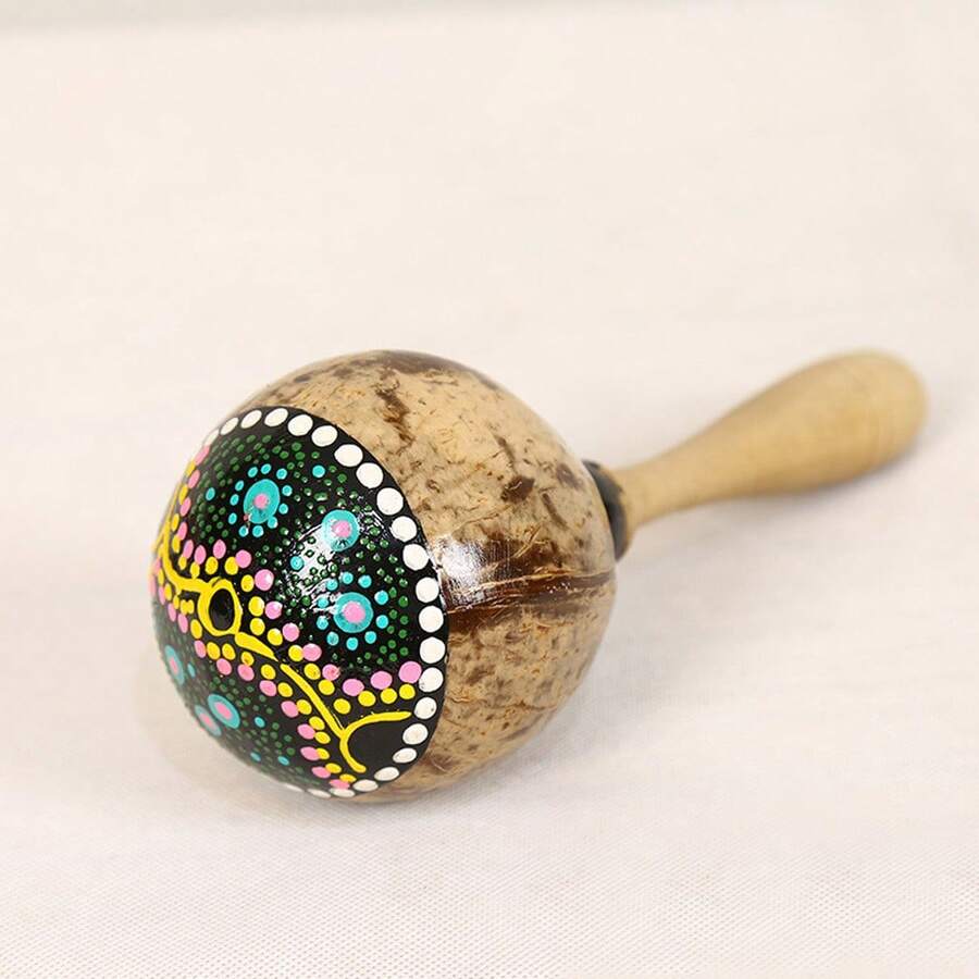 1PC Coconut For Shell Sand Hammer Shaker Gourd Kashaka Indonesia Shaker