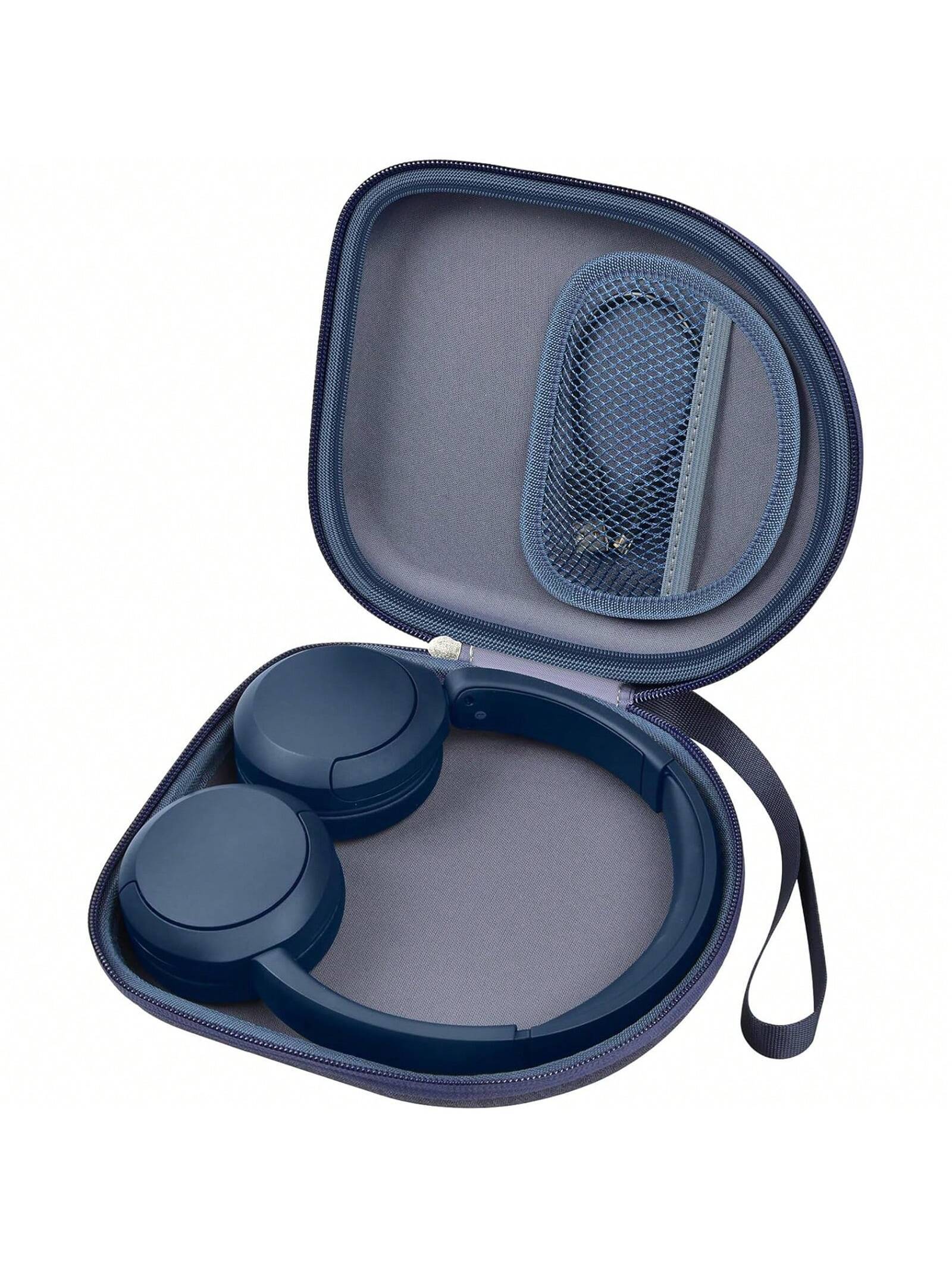 ALKOO قضية السفر متوافقة مع سماعات رأس Bluetooth اللاسلكية Sony WH-CH520 ، وحقيبة تخزين واقية فائقة التحميل تناسب WH-CH520 ON-OER CABLE-CASE SCHOLLES