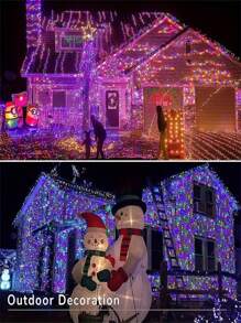 1 dây đèn năng lượng mặt trời ngoài trời với 8 chế độ chiếu sáng, đèn LED trang trí, đèn treo năng lượng mặt trời cho Giáng sinh, đám cưới, sân vườn, tiệc tùng với nút nhấn điều khiển và chân đế - 50 đèn LED trang trí Giáng sinh Quà tặng Giáng sinh Lễ Tạ ơn Trang trí cây thông Noel Đồ trang trí Đèn Giáng sinh Trang trí phòng ngủ Trang trí nhà Trang trí tiệc Trang trí phòng lễ hội ngày lễ - màu đen - Xem 7