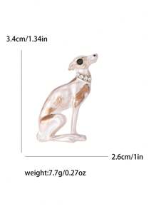Enamel Dog Brooch, Women's Crystal Animal Brooch, Party Jewelry Accessory Gift - Dog - View 22