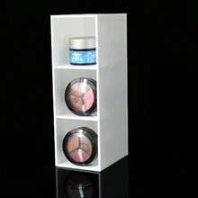 光滑黑色亚克力化妆刷架 - 3 槽收纳架，用于收纳刷子、眉笔和口红 - 非常适合梳妆台和浴室储物 - 彩色 - 查看 6