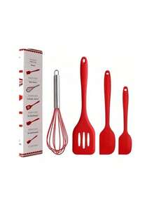 5 Piece Silicone Kitchen Kit Spoon Spatula Fue Small Spatula Brush - 綠色 - 查看 3