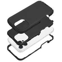 FOGEEK Custodia protettiva per iPhone 17 Pro Max, aggiornata, 3 in 1, resistente agli urti, anti-caduta, antiscivolo - nero - Visualizzare 3