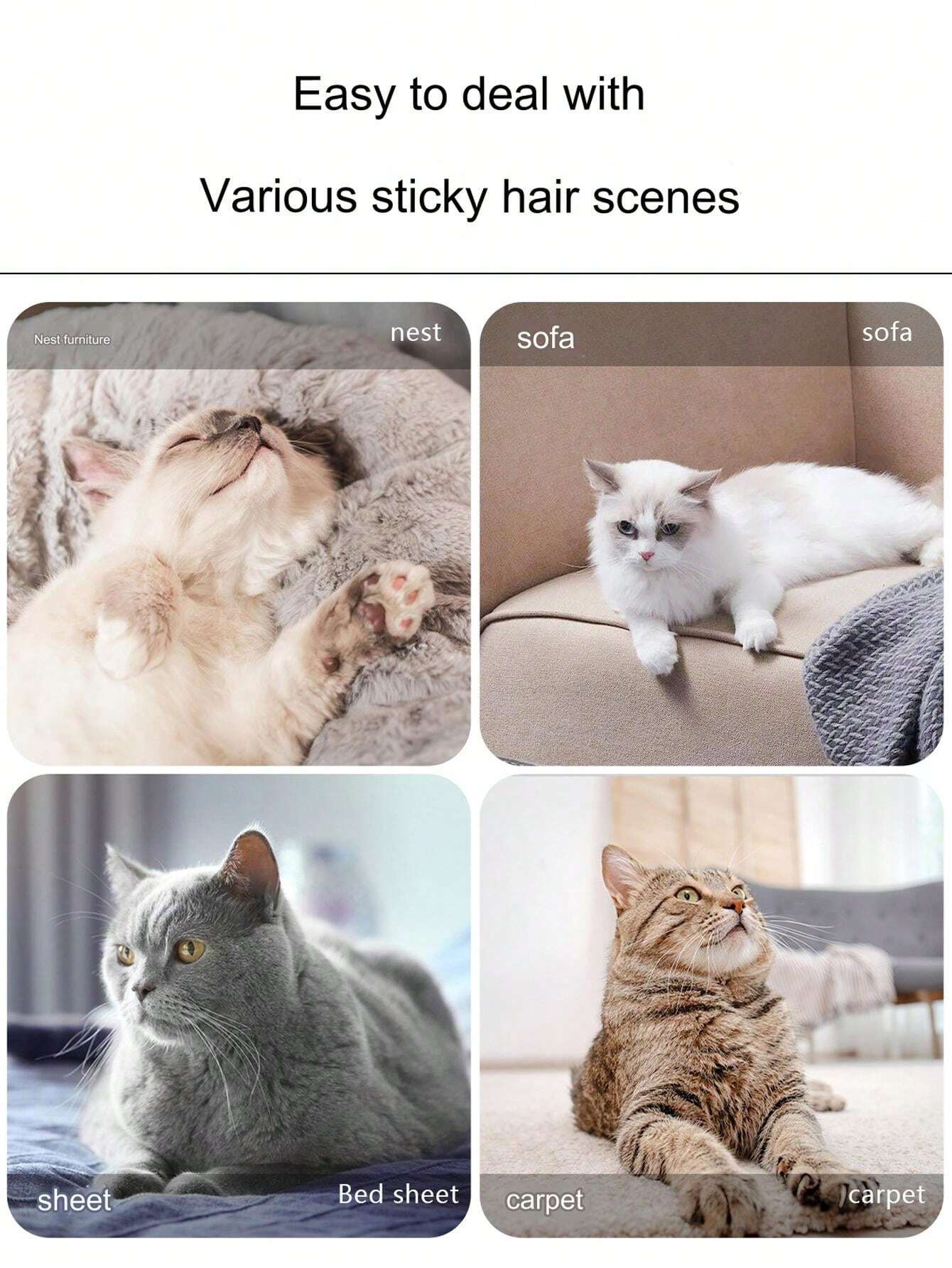 Pet Hair Remover And Reusable Lint Roller Cat And Dog Hair Remover