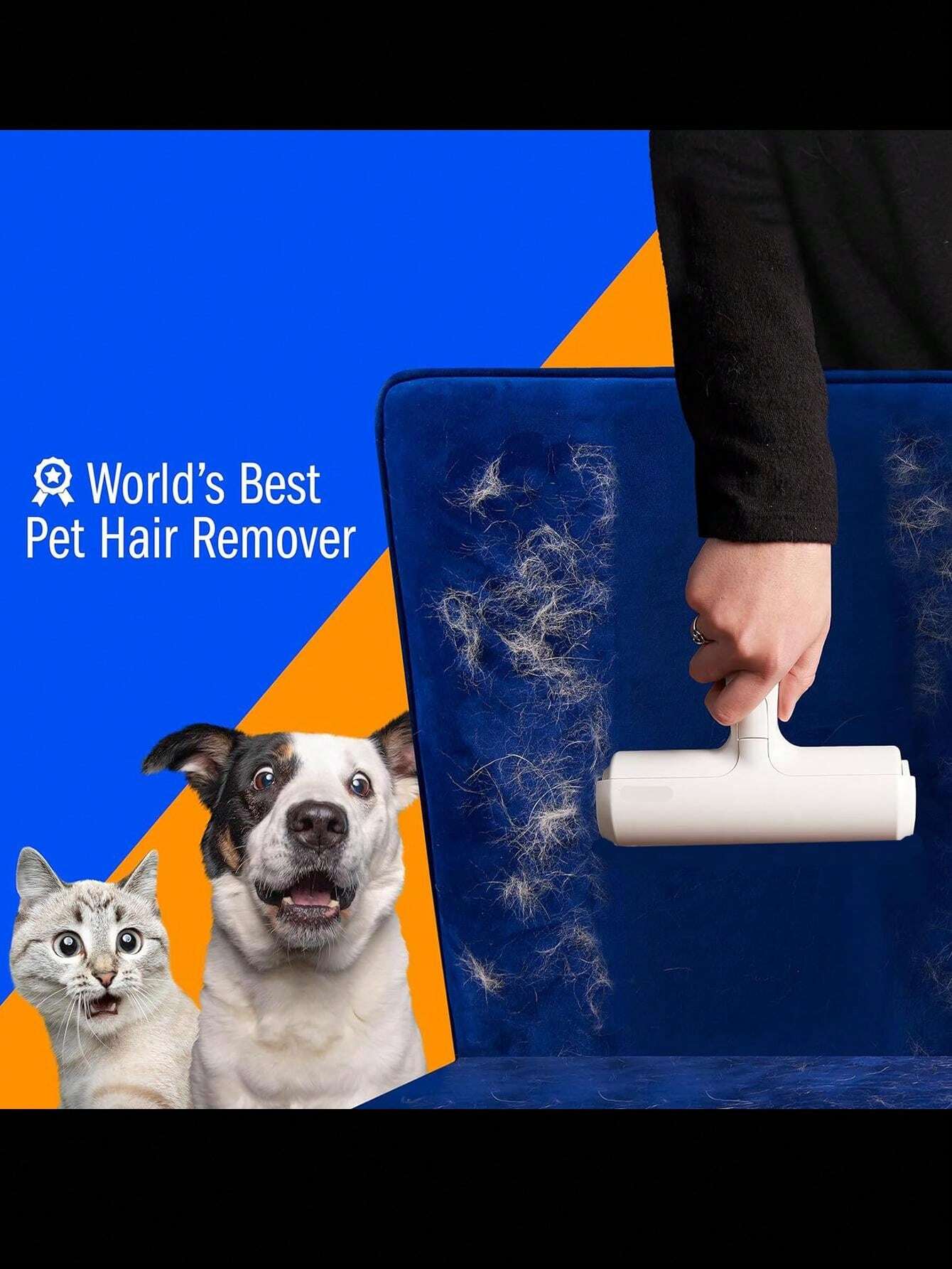 Pet Hair Remover And Reusable Lint Roller Cat And Dog Hair Remover