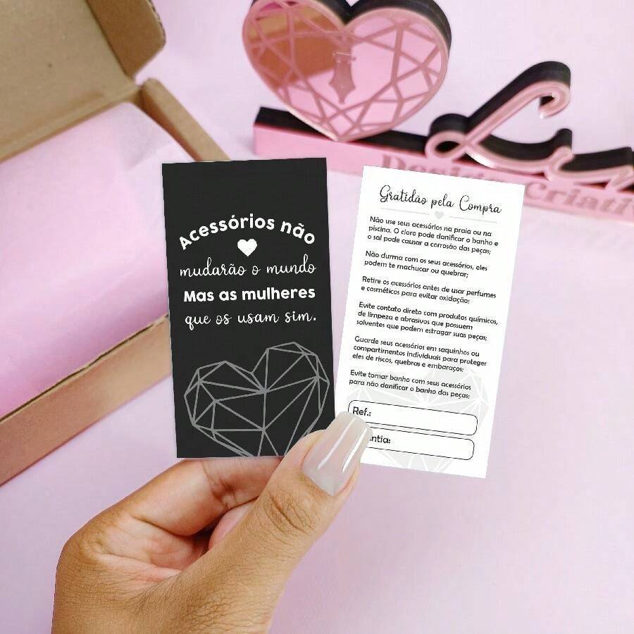 50 Units Warranty Care Card With Accessories - Various Colors - Ready For Delivery - màu đen - Xem 1